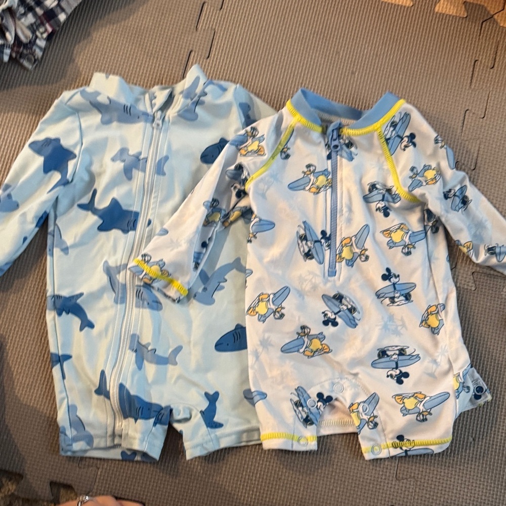 Kids Swimwear Set - Blue and Yellow